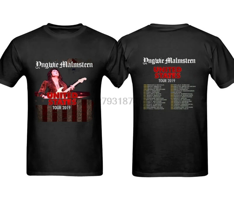 Футболка yngwie malmsteen USA tour 2019 | Мужская одежда