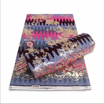 

Ankara African Polyester Wax Prints Fabric Nigerian Veritable sequins Wax High Quality 6 Yard African Fabric For Party Dress