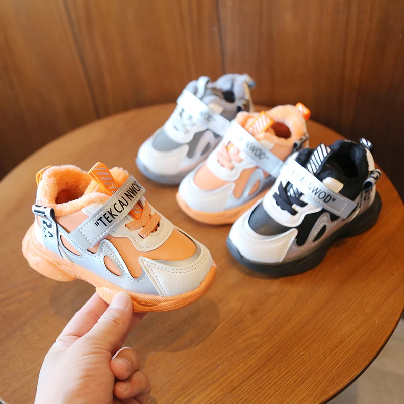 Kids Boot Shoes Toddler Infant Booties Soft Bottom Non-slip Baby Boys Girls Fashion Sneaker Boots Warm Plush Outdoor | Детская одежда и