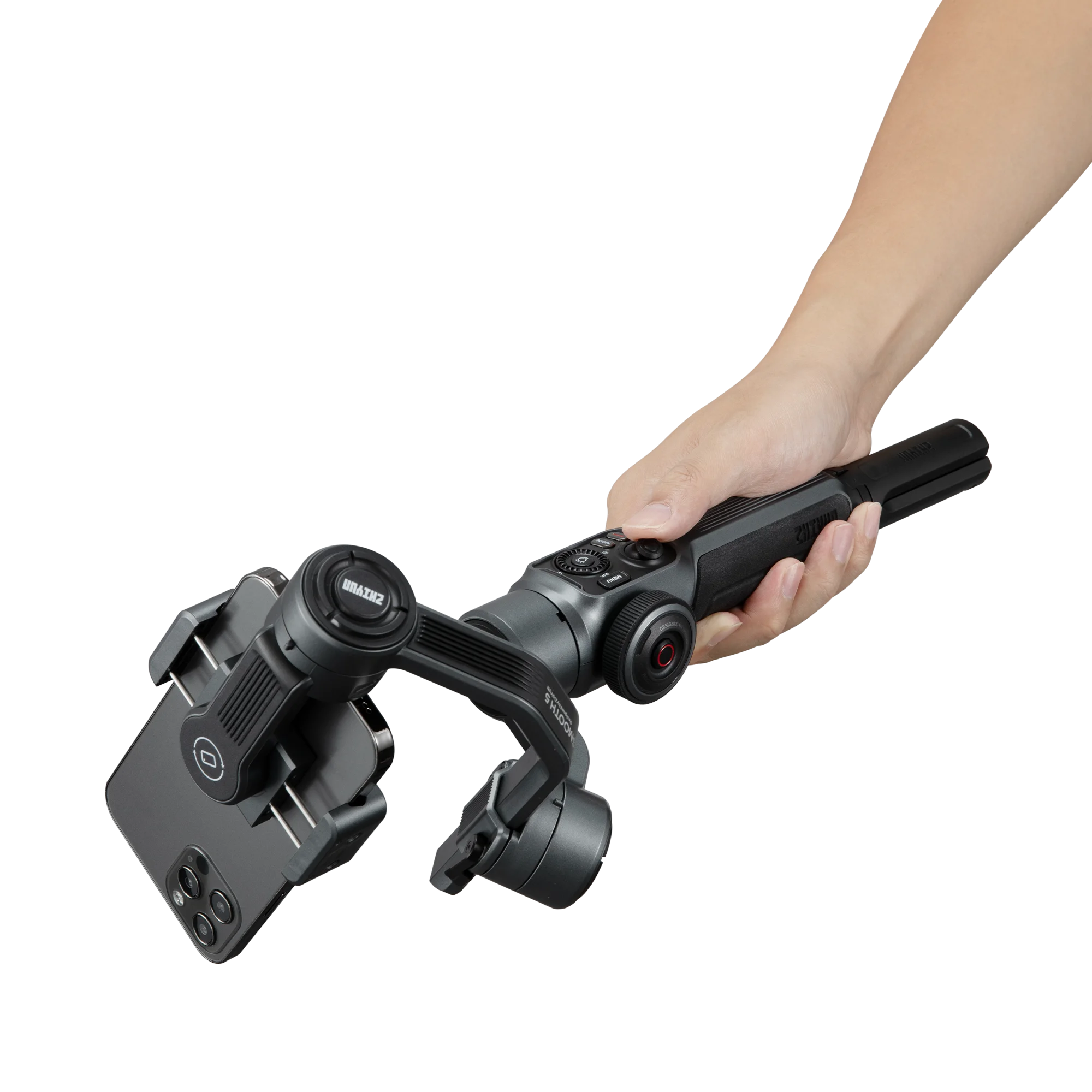 Zhiyun Smooth 5 3-Axis Handheld Gimbal Stabilizer for iPhone 13 12 11 PRO X 8 7 Samsung S21+ S21 Ultra S8+ S8 S7 S6 S5