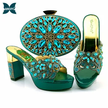 

Italy Stylish Shoe and Bag Set Women Shoes and Bag Set African Wedding Sandals Italian Shoes with Matching Bags Set Women Heels