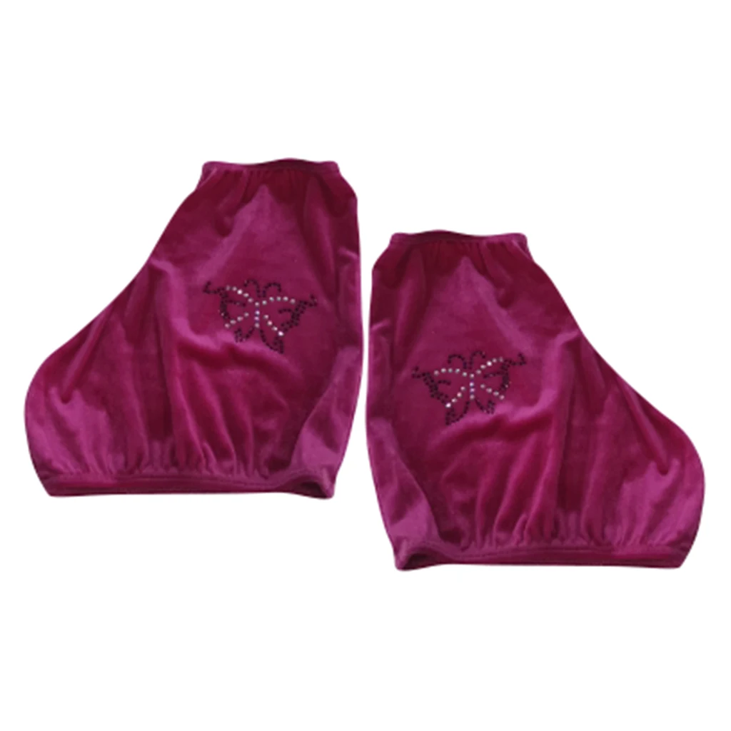 Pack of 2 Foot Warmer Shoes Boot Covers Overshoes for Roller Figure/Ice Skating/Hockey Sports - Choose of Sizes 5