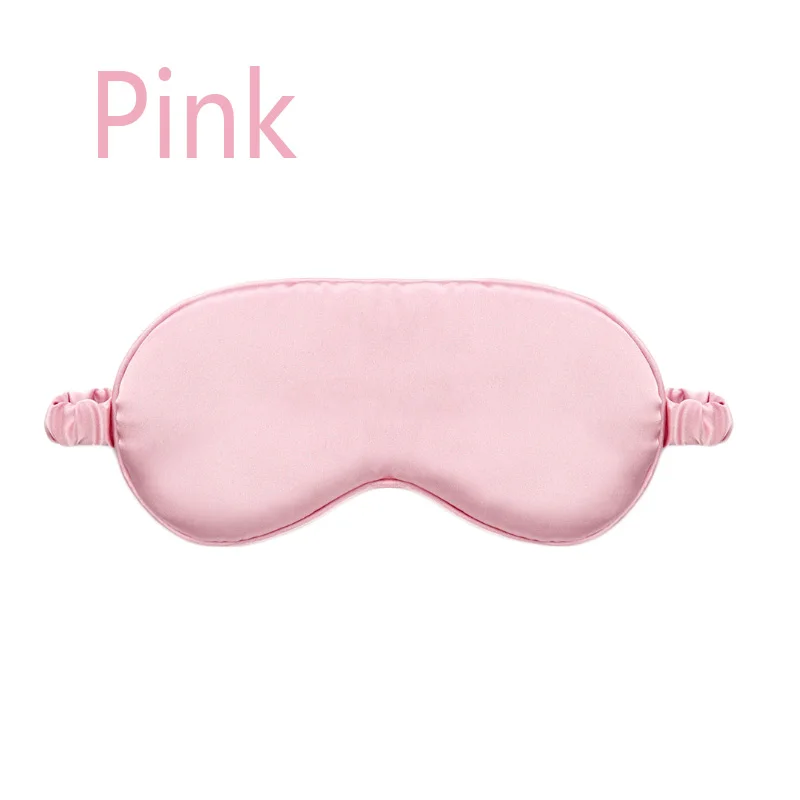 Pink Мягкий имитирующий шелк тени для век Спящая женская маска для глаз повязка на глаза портативный сон в путешествиях отдых сон глаз патч Ночные Глаза - Цвет: Pink