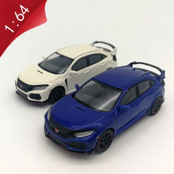 

1:64 scale alloy diecast metal die-cast vehicle Civic TypeR FK8 Sports car model adult child boy for toy collection gift display