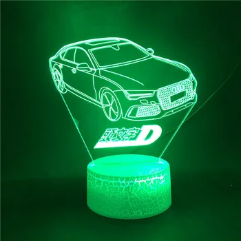 

Smart Phone Control Initial D Unique The Japanese Anime Touch Sensor colorful Best Selling Color with Remote LED Night Light