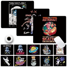 Astronaut Pattern Gaming Mousepad Pu Leather Non-slip Mice Mat Comfortable Mouse Pad Keyboard Gamer Mouse Pads for PC Laptop