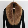 Faux Fox Fur Collar Fashion Fur Trim For Hood Winter Warm Furry Strips Fake Fur Collar Scarf For Down Coat Decor Shawl Scarves 1