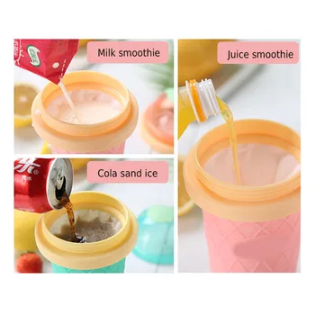 

Double Layer Ice Cream Maker DIY Homemade Fast Cooling Ice Cream Smoothie Cup @LS