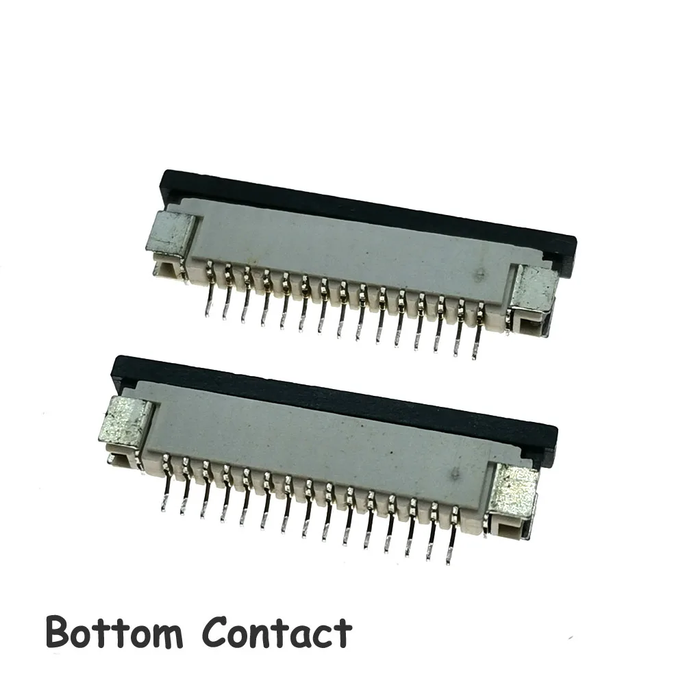 15Pin FPC FFC Connector Socket 1.0mm Flex Cable Socket for LCD Screen Interface 15P