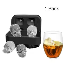 Новое поступление, форма черепа, 3D форма для льда, вечерние формы для льда, силиконовые лотки, форма для шоколада, подарок, инструменты для мороженого, Прямая поставка