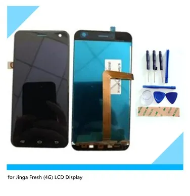 ЖК дисплей для Jinga Basco M500 3G 4G кодирующий преобразователь сенсорного экрана в сборе