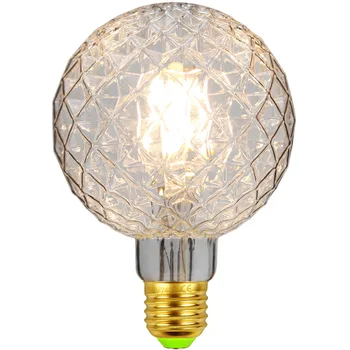 

TIANFAN Led Bulbs Vintage Light Bulb G95 Globe Crystal Clear Glass 4W 220/240V E27 2700K Super Warm White Edison Led Bulb