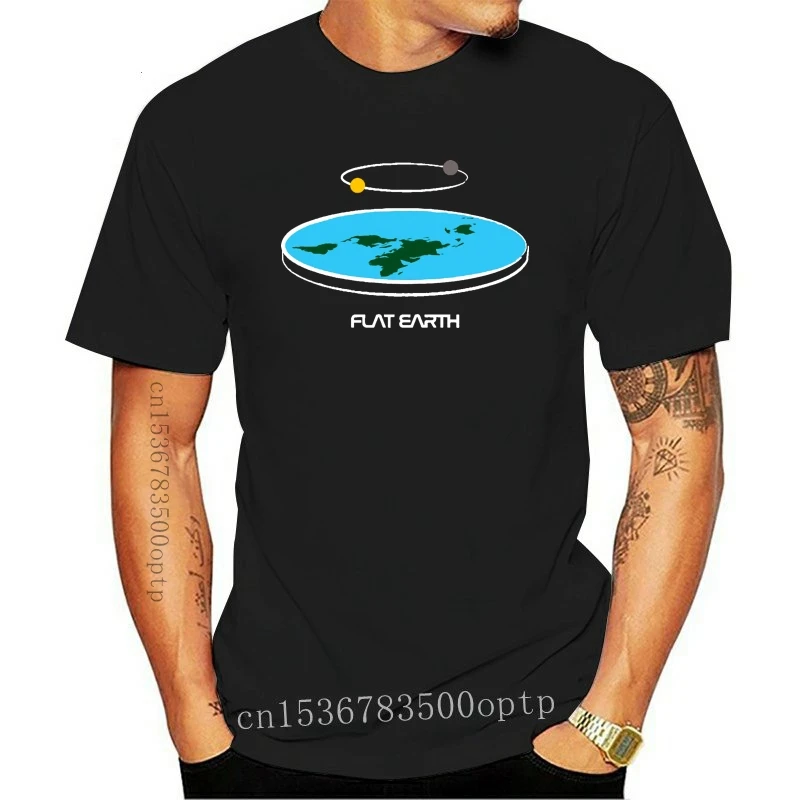 New Flat Earth Theores Diagram T Shirt Building Spring Over Size S-5XL Short Sleeve Personalized Slim Pictures Fit | Мужская одежда