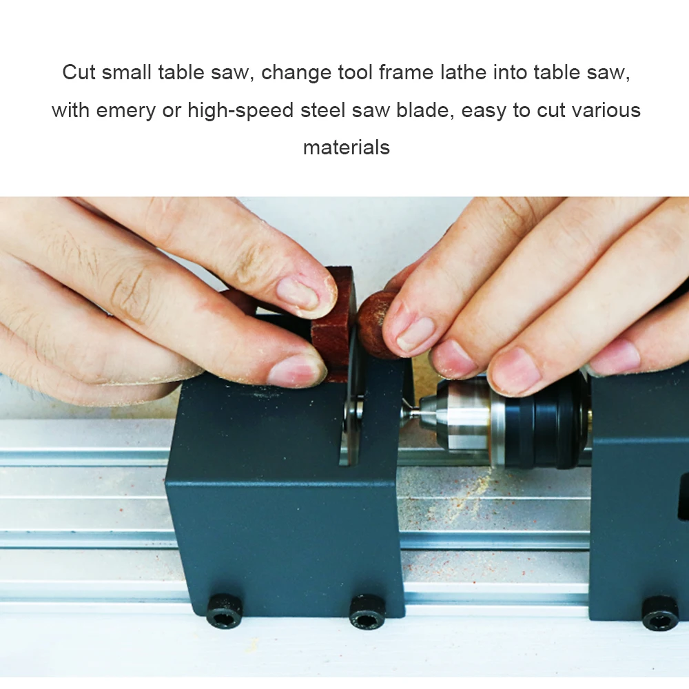 

Hot Mini Lathe Beads Polisher Machine Woodworking Craft DIY Rotary Tool Set Standard Version EU Plug