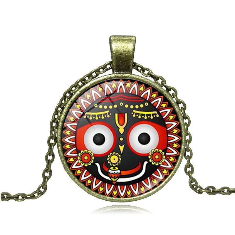 Lord Jagannath Pendant Necklace Yoga Om 