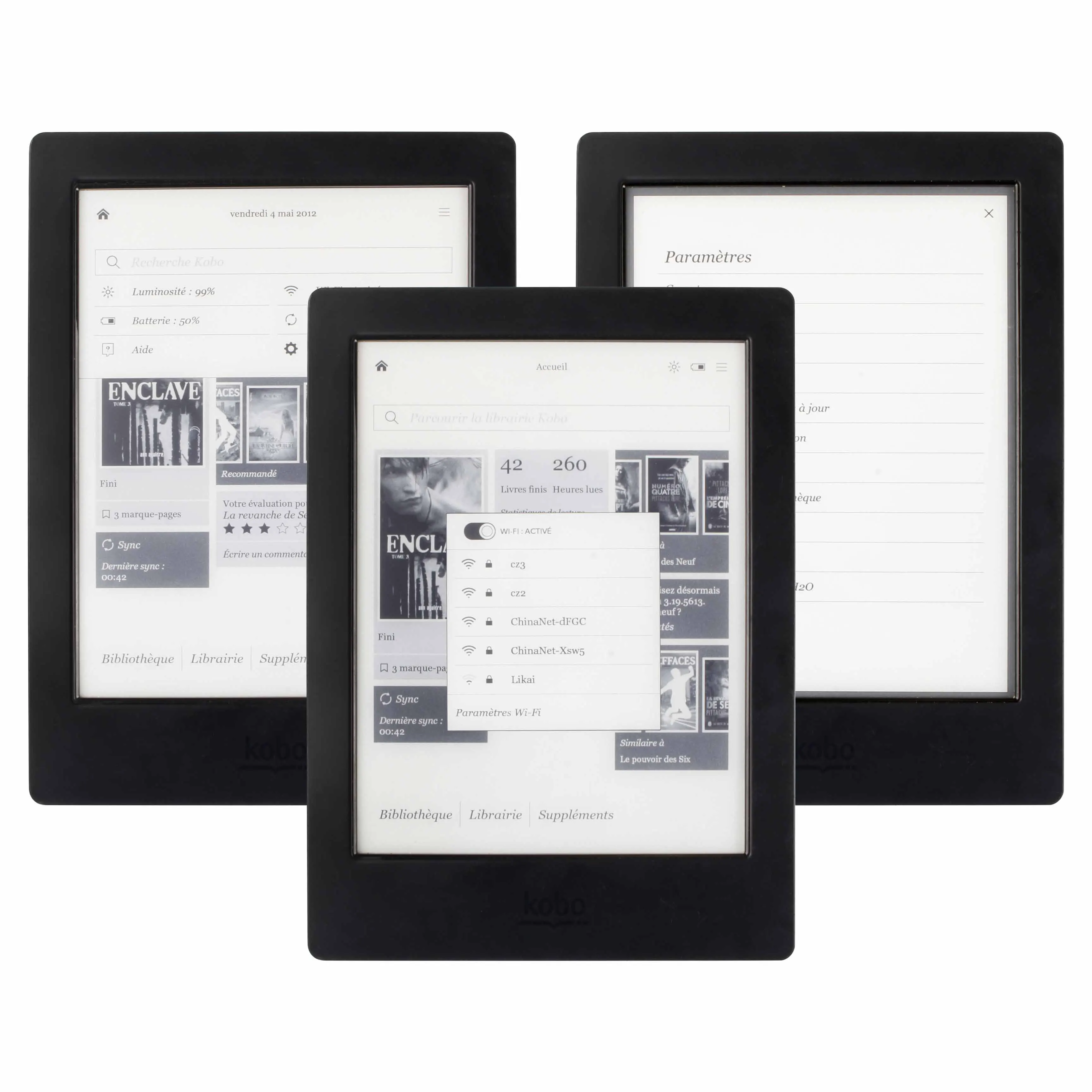 ebook Kobo Aura H2O H20 ereader 6.8 inch 1440x1080 Touch screen e Book Reader e-ink Front Light e-books Reader