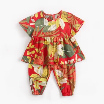 

Children's Wear Summer European and American Girls Sets Baby T Shirt and Pants