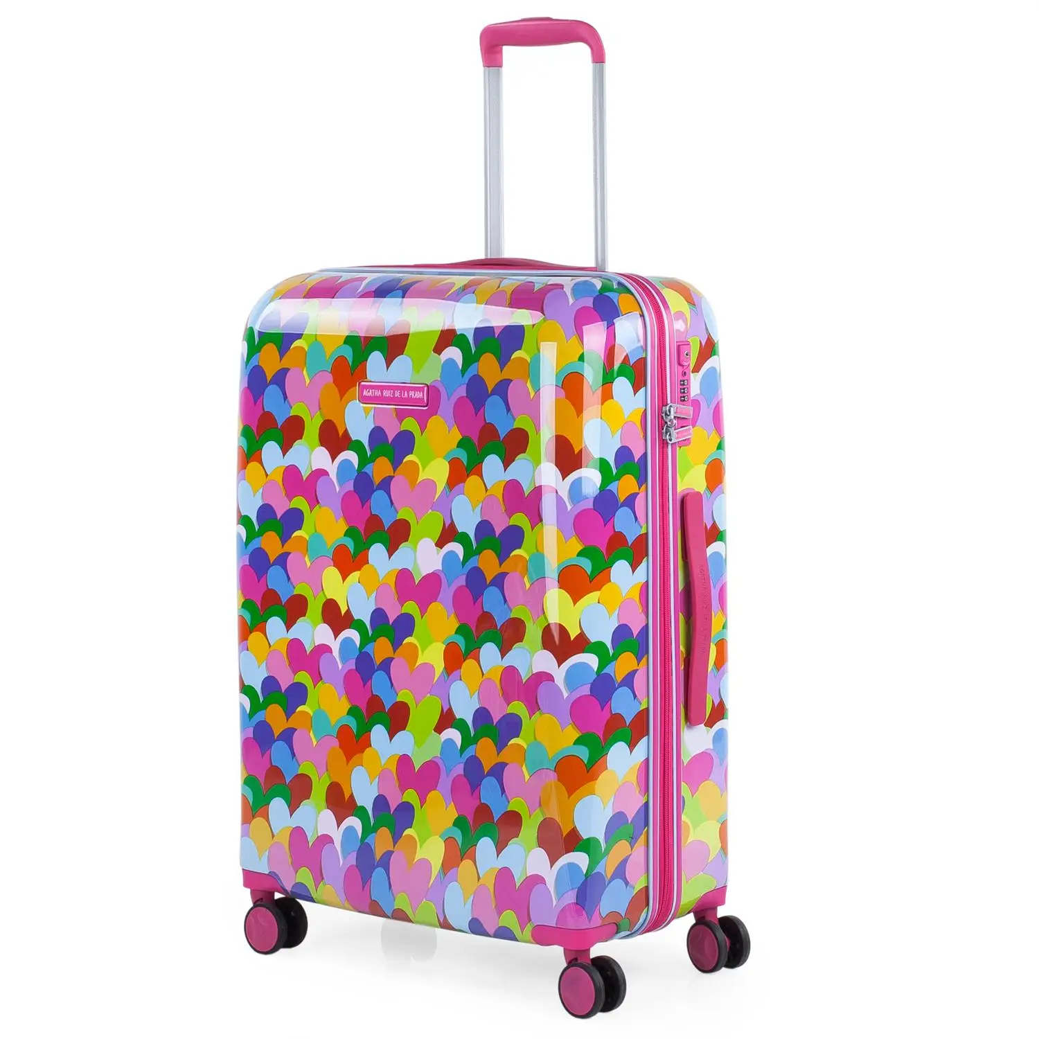 AGATHA RUIZ DE LA PRADA сердца цвета чемодан Средний Путешествия Жесткий для женщин с
