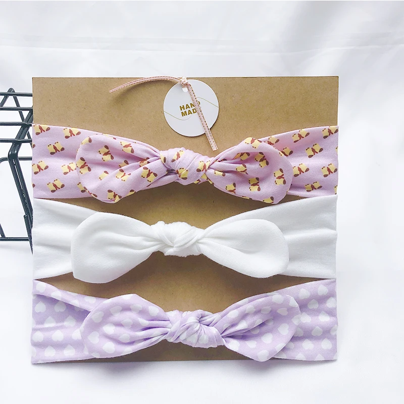 Children's Finger Toothbrush 3pcs/Lot New Desgin Headband For Girls Cute Rabbit Ears Headbands Soft Stretch Knit Hair Bands Baby Hair Accessories Baby Accessories discount