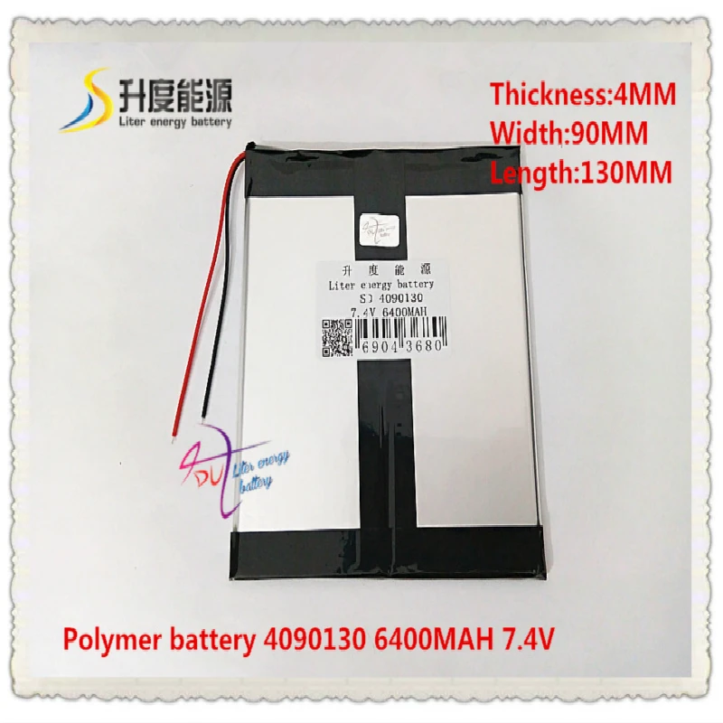 

7.4V 6400mAH 4090130 Polymer lithium ion / Li-ion battery for tablet pc power bank cell phone