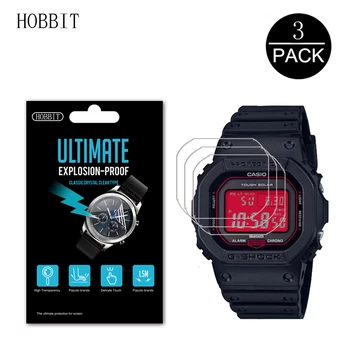 

3Pack Explosion-proof Film For Casio G-SHOCK GW-B5600AR GW-B5600GZ 1PRC 1PR Screen Protector Anti-bubbles Clear Film not Glass