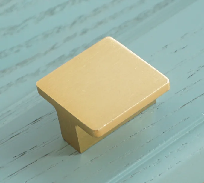 knob 3,7" 5" 6," 7,55" квадратные латунные дверные ручки для шкафа ручки ящика из цинкового сплава золотые ручки для шкафа 96 128 160 192 мм - Цвет: knob