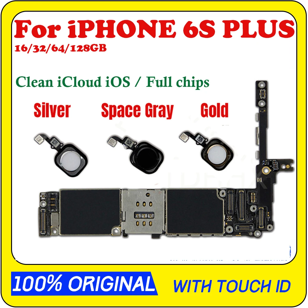 Clean iCloud Поддержка GSM WCDMA LTE 4G сетевая сменная пластина для iPhone 6S Plus материнская плата с полными ЧИПАМИ iOS