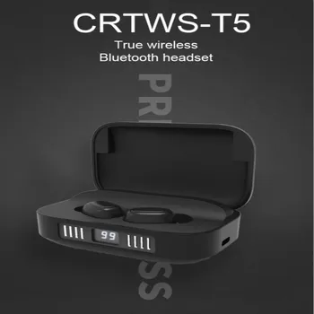 

Mini TWS wireless earphones Bluetooth 5.0 headset with 2000 mAh charging box earplugs with microphone sports game Earphone