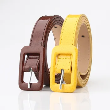 

Women Patent Leather Belt Simple Fashion Candy Colors All-match Decorative Sweater Dress Belt Female Thin