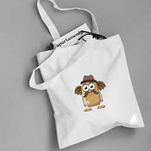 Kawaii мультфильм печати Забавный футуристический Женская Холщовая Сумка Большая емкость Симпатичные сумки для покупок Складная многоразовая пляжная