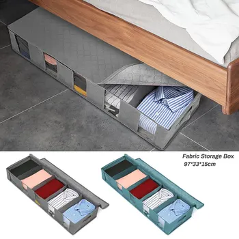 

Anti-mold Foldable Storage box Organizers Bed Under Closet Folding Clothes Storage Box Divider Quilt Bag Holder Organizer