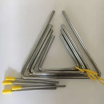 

5 Pack Hand Percussion Instrument Triangles with Striker for Music Triangle Chil