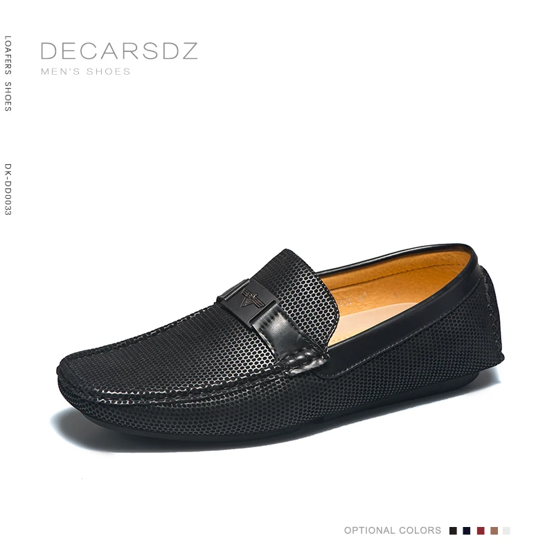 DECARSDZ-zapatos náuticos de cuero para hombre, mocasines clásicos de alta calidad, a la moda, para primavera y otoño, 2021 - Imagen 2