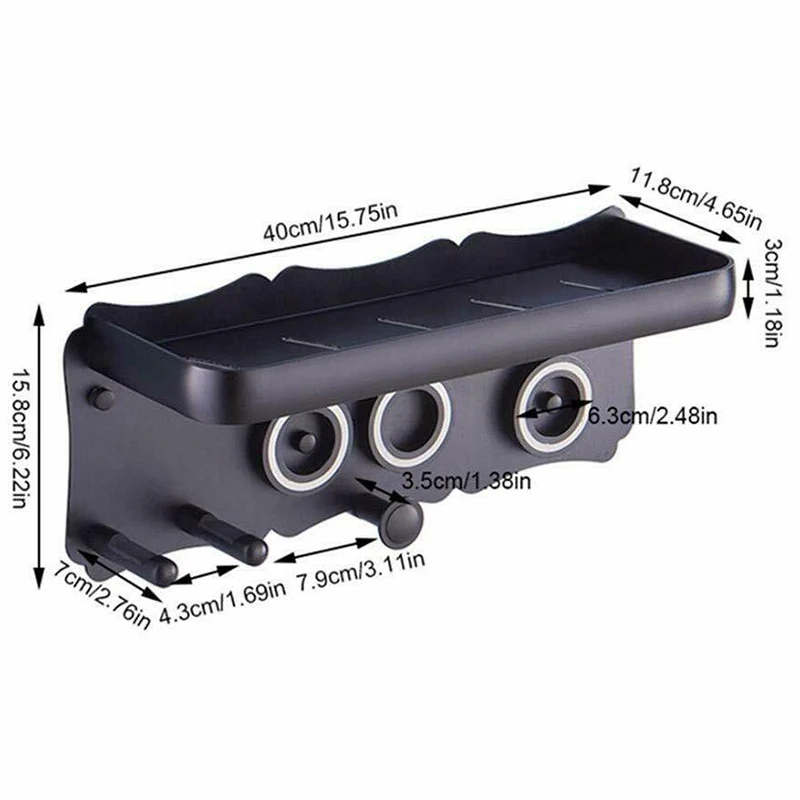 

1X Hair Dryer Rack Holder Hagner Hanging Punch-Free For Dyson Hair Dryer Accessories Wall Mount