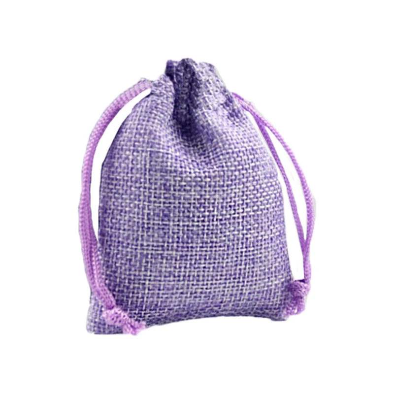 

50pcs Cotton Line Drawstring Linen Favour Candy Jewelry Party Gifts Drawstring Pouch Pouches Wedding Burlap Jute Gift Boxes Box