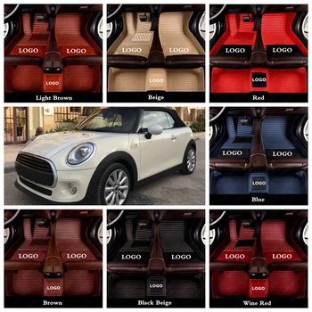 

Leather Custom Made Car Floor Foot Mats Rugs for MINI F56 R52 F60 R53 ONE Cooper Plus Countryman R57 R58 R60 R56 F55 R50 F57