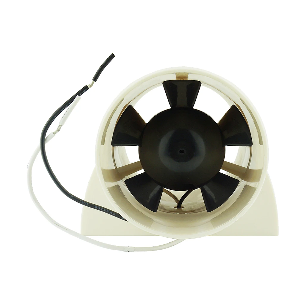 Marine Boat Electric In Line Bilge Air Blower 3 inch 145 CFM 12V (White)