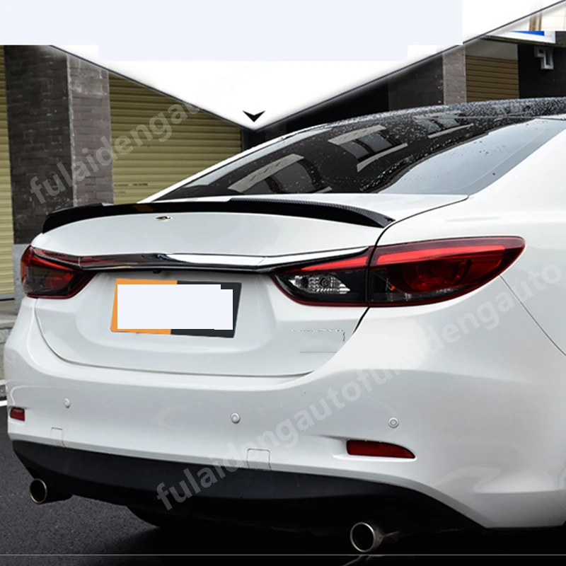1 шт. для Mazda 6 M6 Atenza- Новинка углеродное волокно ABS задний багажник спойлер крыло автомобиля аксессуары для укладки