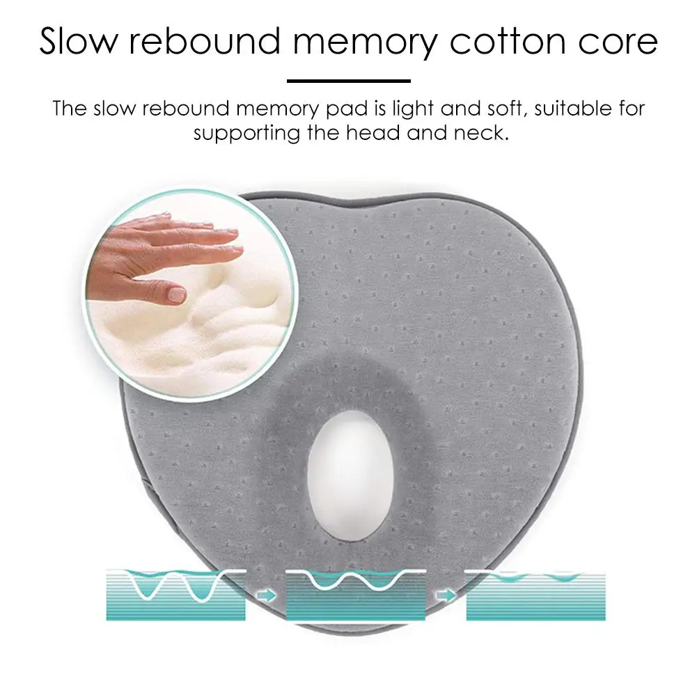 1 шт., подушка для кормления ребенка с эффектом памяти, подушка для шеи с эффектом памяти для новорожденного ребенка в возрасте от 0 до 12