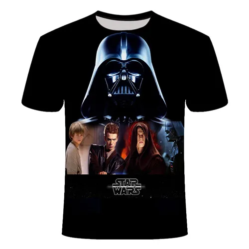 Новые 3D печатных футболка Star Wars Для мужчин Для женщин летние шорты рукавом Забавные футболки модные Повседневное одежда Азии Размеры футболка - Цвет: TX168
