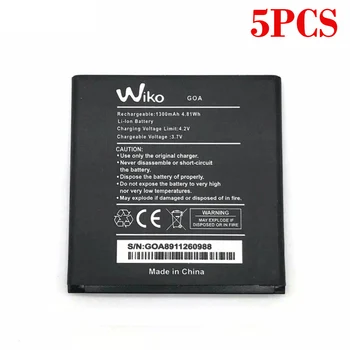 

100% Original 5PCS New High Quality 1300mAh battery For Wiko GOA Cell phone Battery+Tracking number