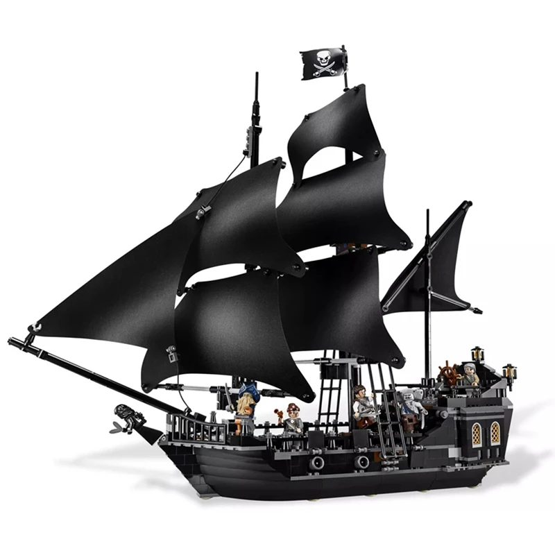 

Jack Sparrow the Black Pearl Pirate Ship Building Blocks Bricks Classic movie Model Kids Toys Compatible Legoinglys