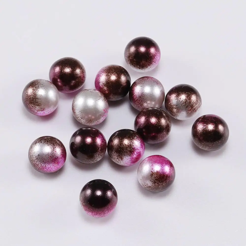 Wholesale 3-12mm Rainbow Color No Hole Acrylic Beads DIY Jewelry Making