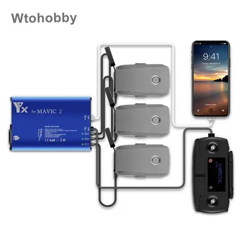 

Battery Charger for Mavic 2 Pro Drone 5in1 Balance Charging Intelligent Battery Car Charger for DJI Mavic 2 Zoom/Pro Accessories