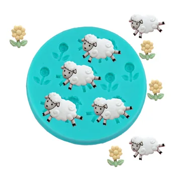 

Goat Fondant Cake Silicone Mould Bakery DIY Hill Sheep Pleasant Goat Chocolate Sunflower Cake Mold