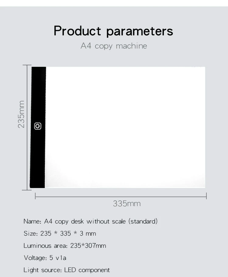 Dimmable A4/5 планшет со светодиодной подсветкой планшет алмазная живопись глаза защитная копия доска Рождественский артический Трафаретный Рисунок цифровой графический