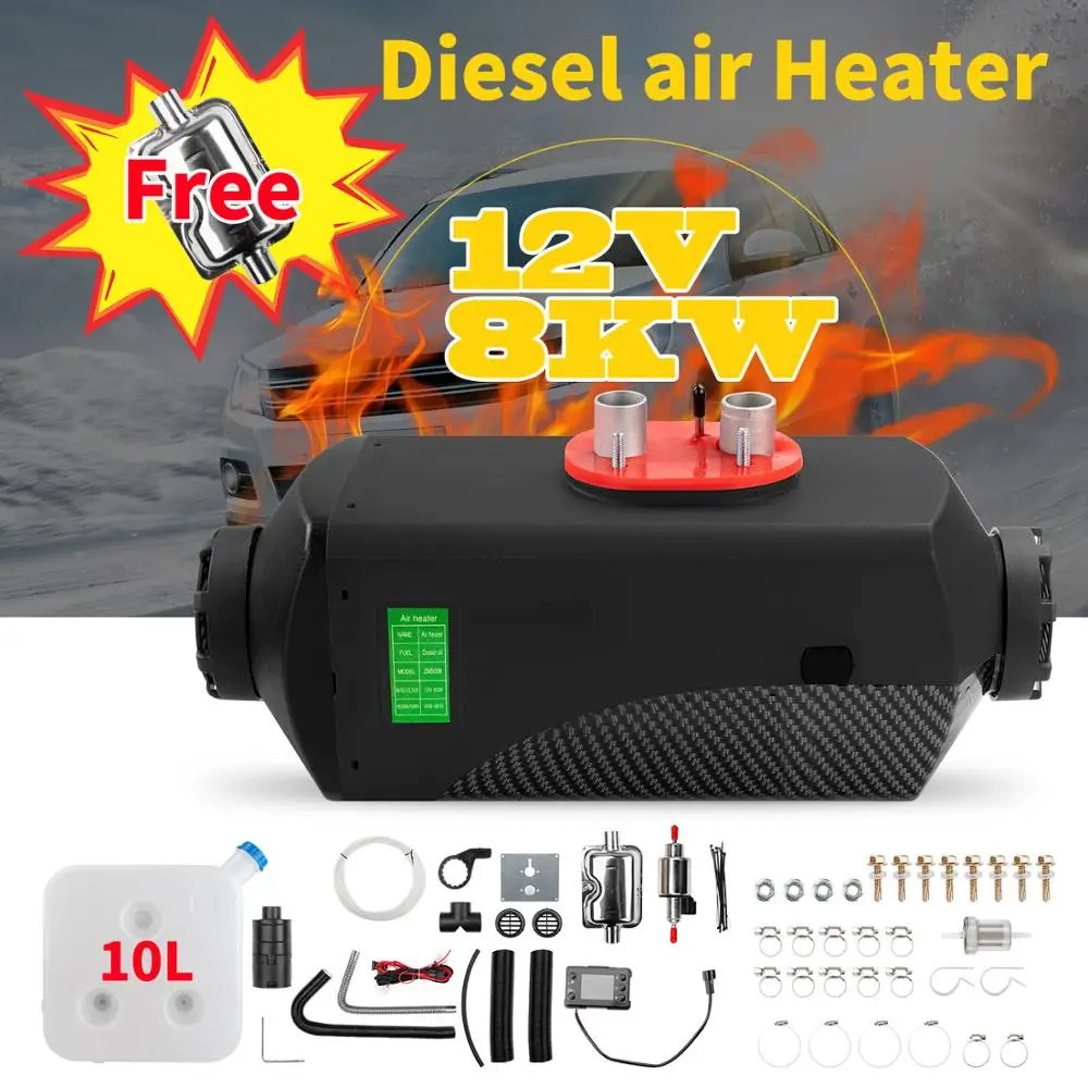 Дизелей подогреватель 8KW 12V автомобильный обогреватель светло коричневые Vent пыли