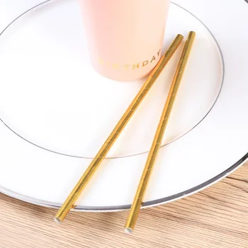 

64 Pcs Dinnerware Paper Tissues Disposable Unicorn Prints Tableware Paper Cups Golden Paper Straws Plates for Birthday Wedding