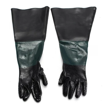 

Promotion! 1 Pair Heavy Duty Gloves Soft Comfortable Sandblasting Machine Gloves for Sandblaster Sand Blast Cabinet 60Cm