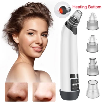 

Heating Blackhead Remover Vacuum Pore Cleaner Black Dot Pimple Cleanser Beauty Nose Skin Face Care Beauty Tool Suction